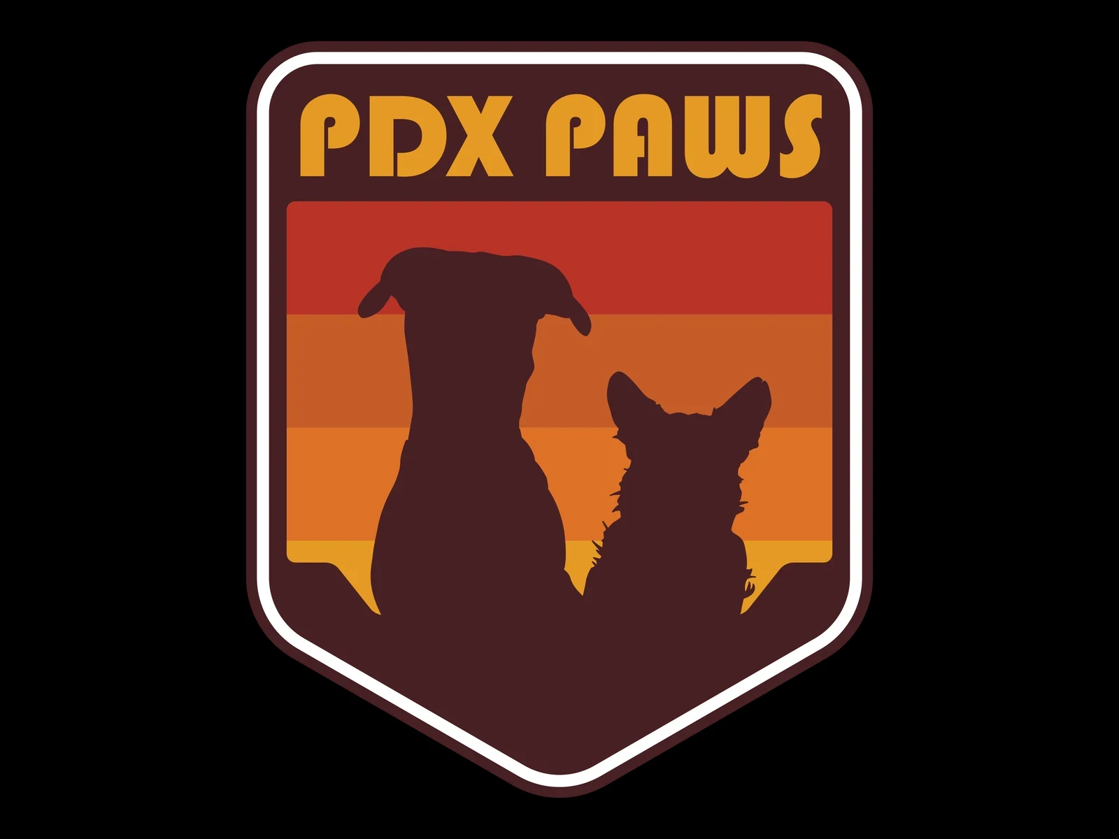PDX Paws shield logo from pdx-paws.com