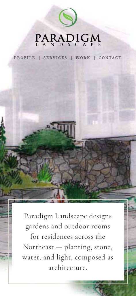 Paradigm Landscape mobile website
